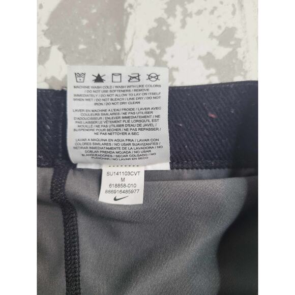 2756 Nike Pro Dri Fit 3/4 Length Tights‎ Gray/Black Size Medium - Picture 3 of 6